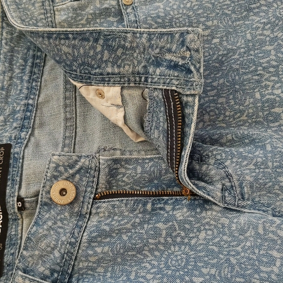 Jordache Skinny Crop Jeans 8 Blue Pattern - Picture 9 of 15